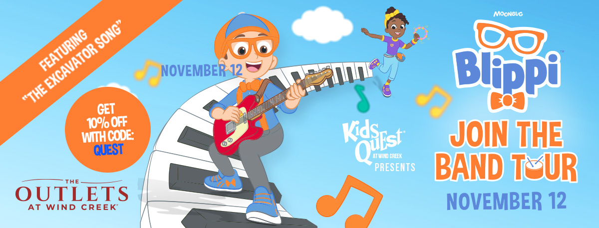 Blippi Join the Band Tour Event Banner